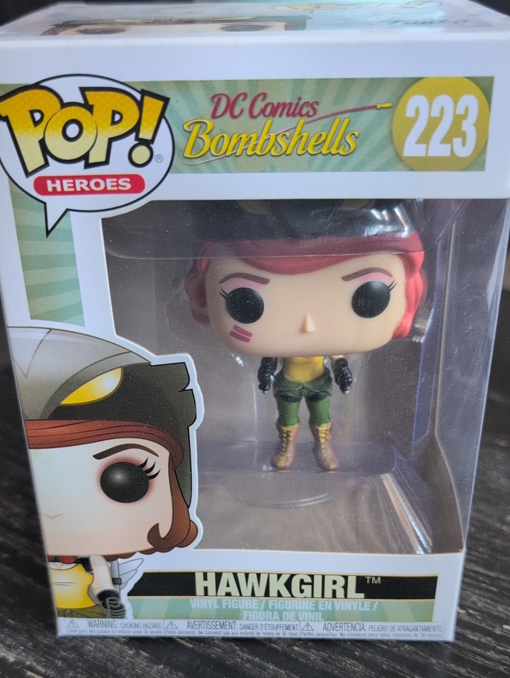 Funko Pop! Heroes Hawkgirl Vinyl Figure - Yellow, Green & Red